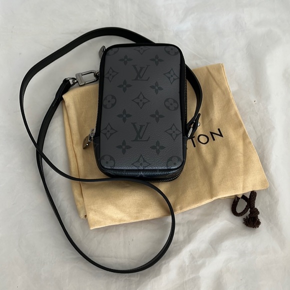 Louis Vuitton Handbags - Louis Vuitton Double Phone Pouch Reverse Monogram Eclipse Canvas